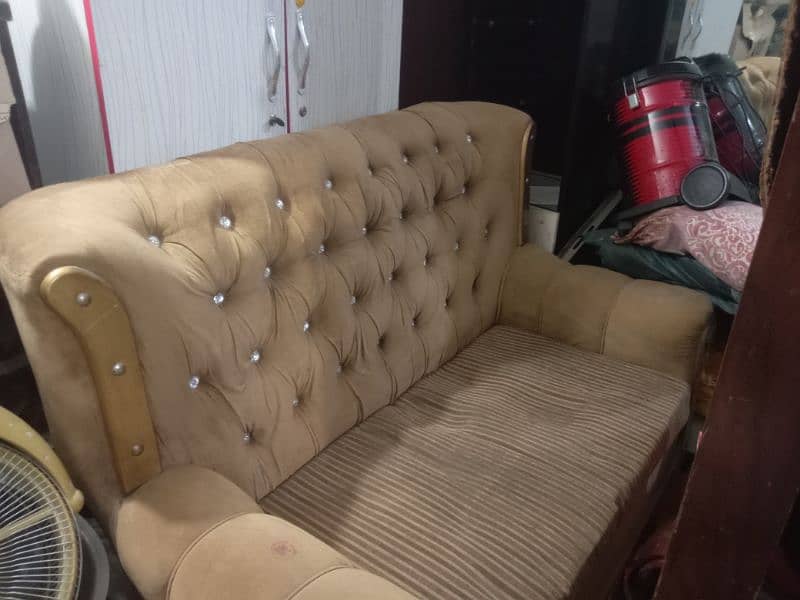 Golden color sofa set 1