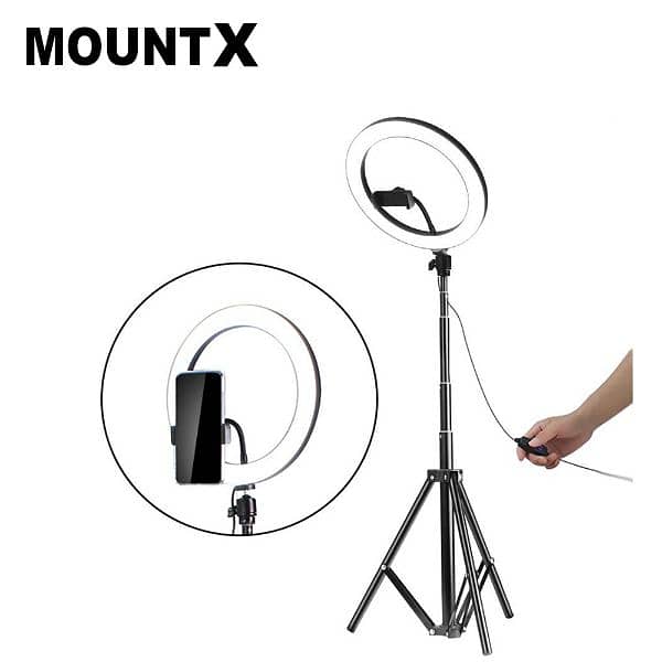 26cm RingLight With 7Feet Stand Mobile Phone Holder 1