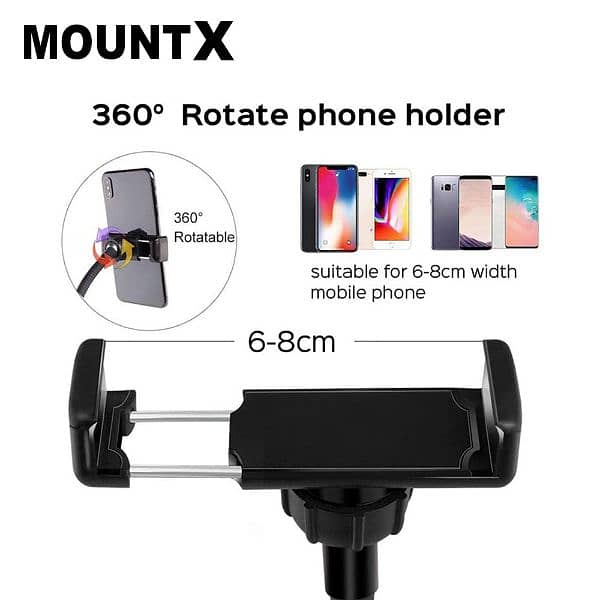 26cm RingLight With 7Feet Stand Mobile Phone Holder 3