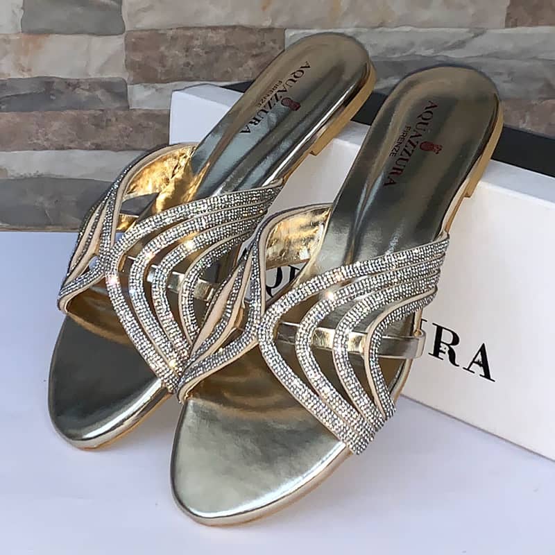 Aquazzura Women's Shiny Italian Luxury Flats Affordable Price 2