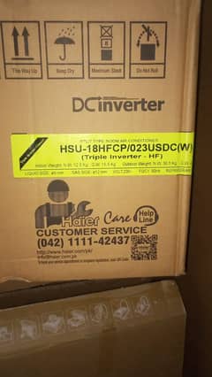 dc inverter haier New box pack