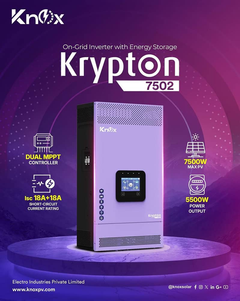 knox Hybrid Ongrid Inverter 4kw, 6kw, 8kw, 10kw, ip21, ip65 10