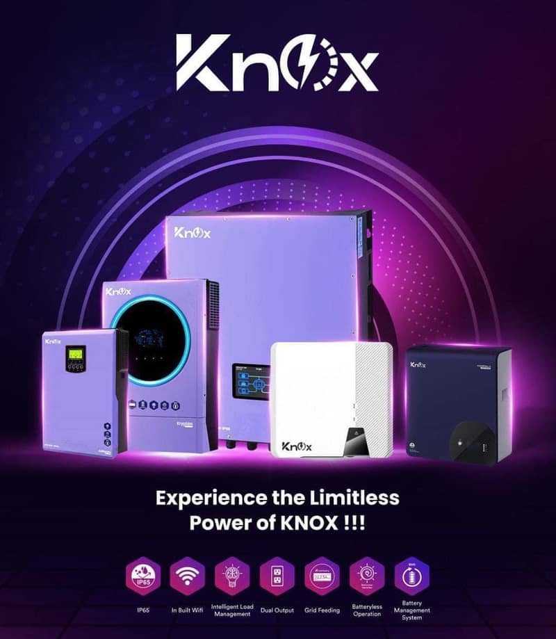 knox Hybrid Ongrid Inverter 4kw, 6kw, 8kw, 10kw, ip21, ip65 12