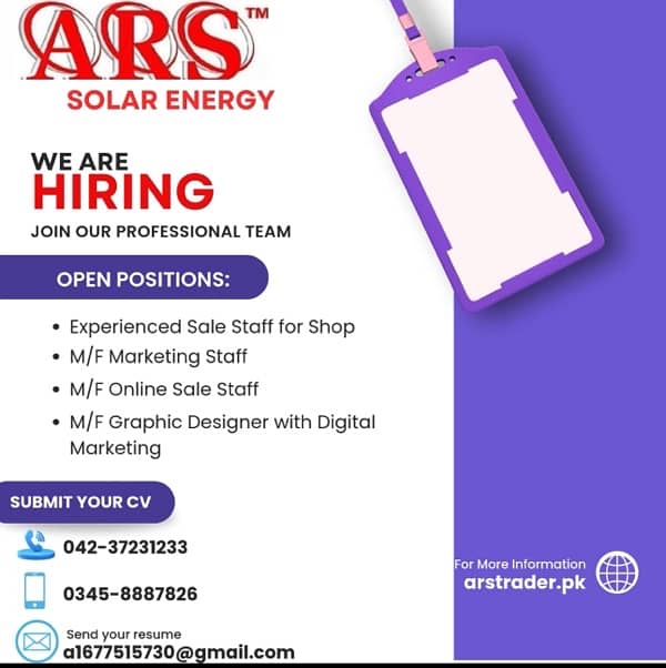 We are only hiring Experienced persons. 0