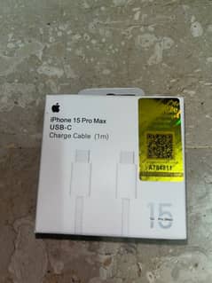 Original 20W power adapter and a type c cable for iphone 15 and above