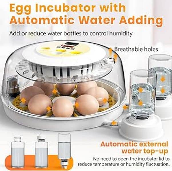 Automatic 8/18 eggs incubator machine 0