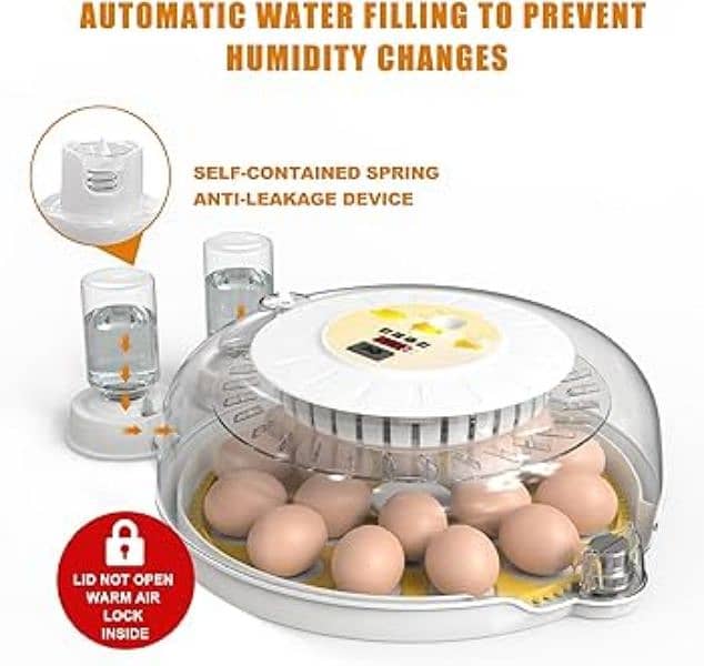 Automatic 8/18 eggs incubator machine 5