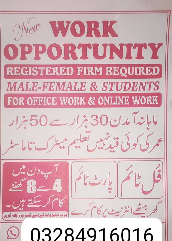 urgent need staff only 50 persons 0