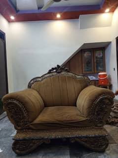 antique fibre sofa set