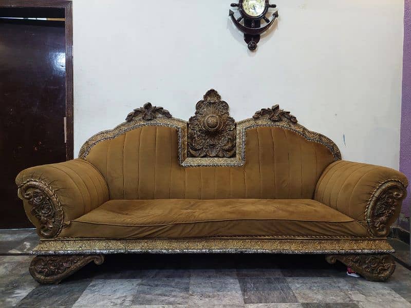 antique fibre sofa set 4