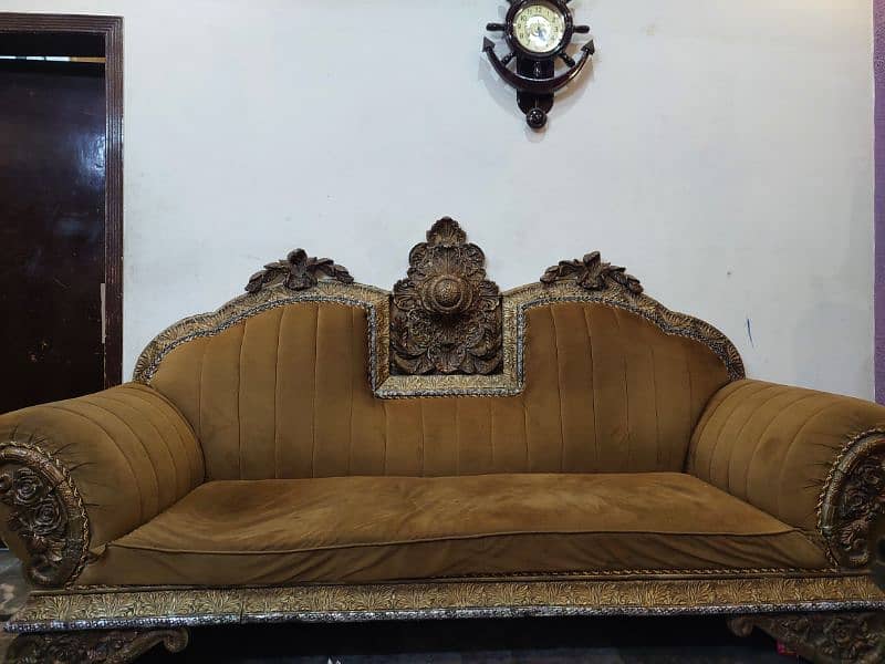 antique fibre sofa set 5