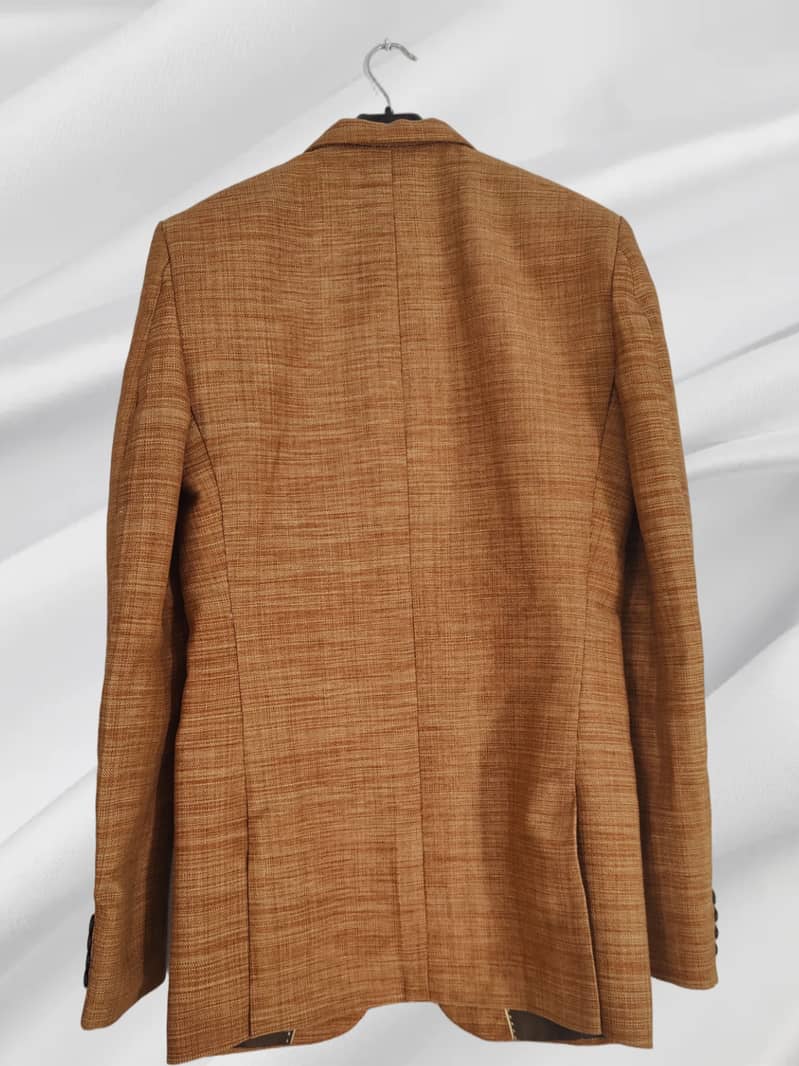 Casual Golden Brown Khaddar Coat by Dulha Expert Designer 7