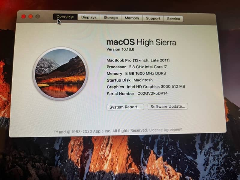 Used MacBook Pro 13" (2011) - High Sierra 1