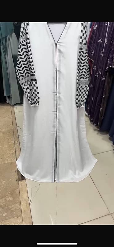 White Abaya 0