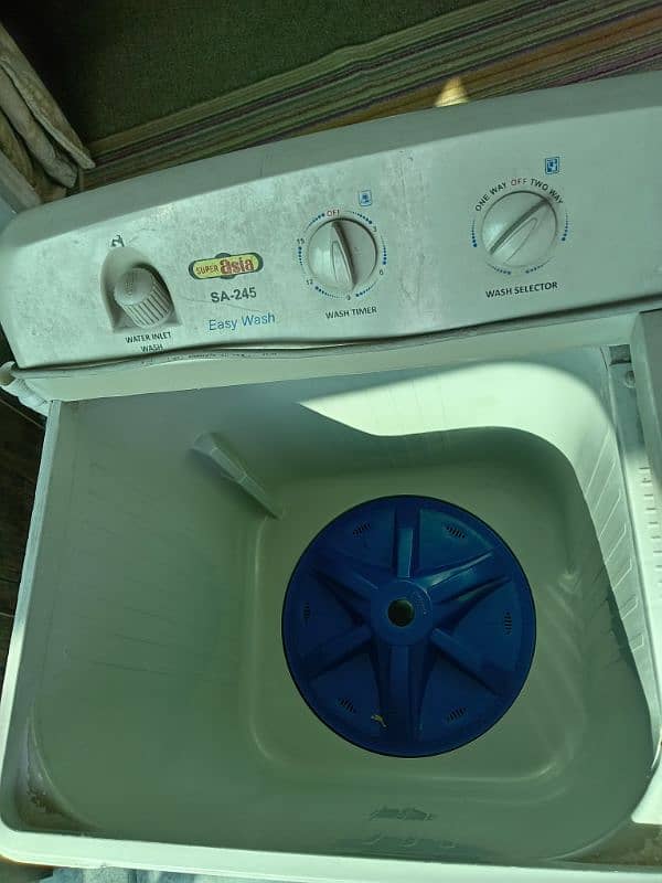 super Asia washing machine double tub with spinner 4