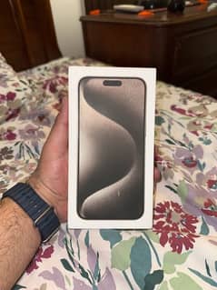 Brand-new iPhone 15 pro Max natural titanium non-PTA