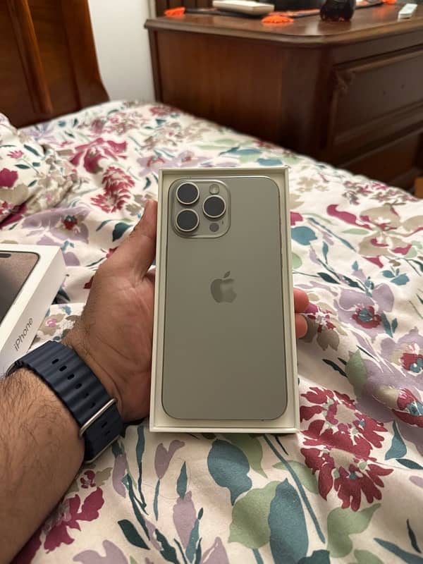 Brand-new iPhone 15 pro Max natural titanium non-PTA 1