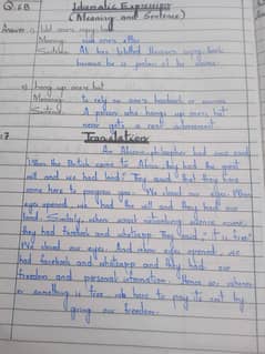 Assignment written work