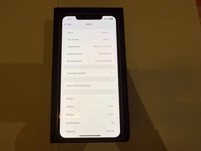 iPhone 11 Pro Max dual pta 256gb 5