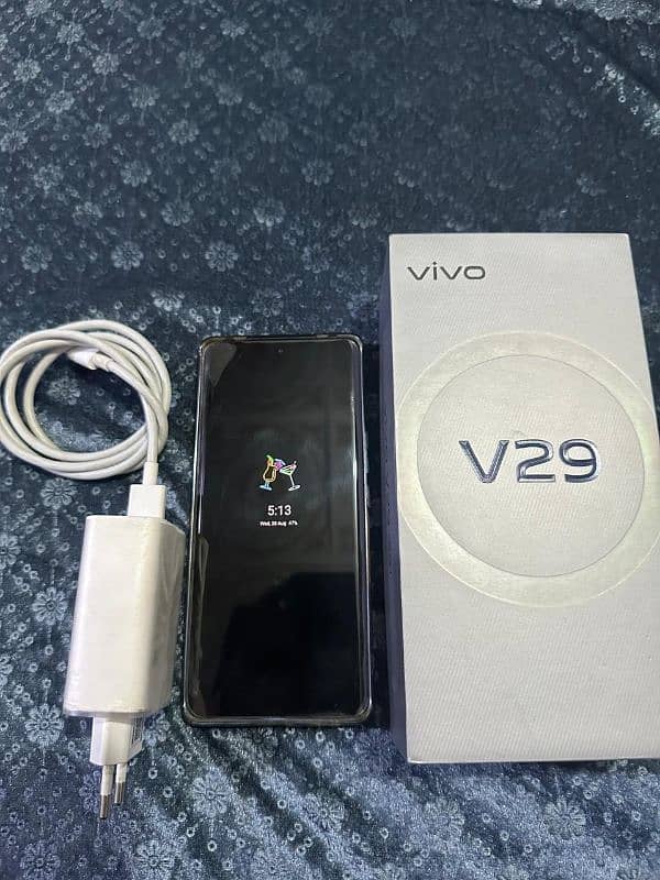 vivo v29 12+8/265 GB. . . first owner need and clean back jelly install 2