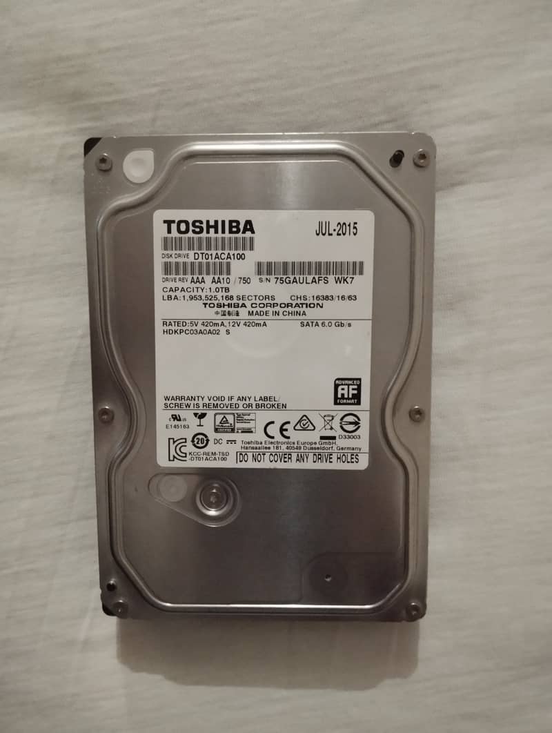 1TB Desktop Hard Disk 0