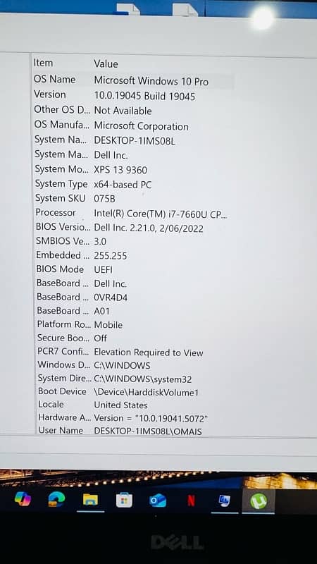 Dell XPS 13 touchscreen 8