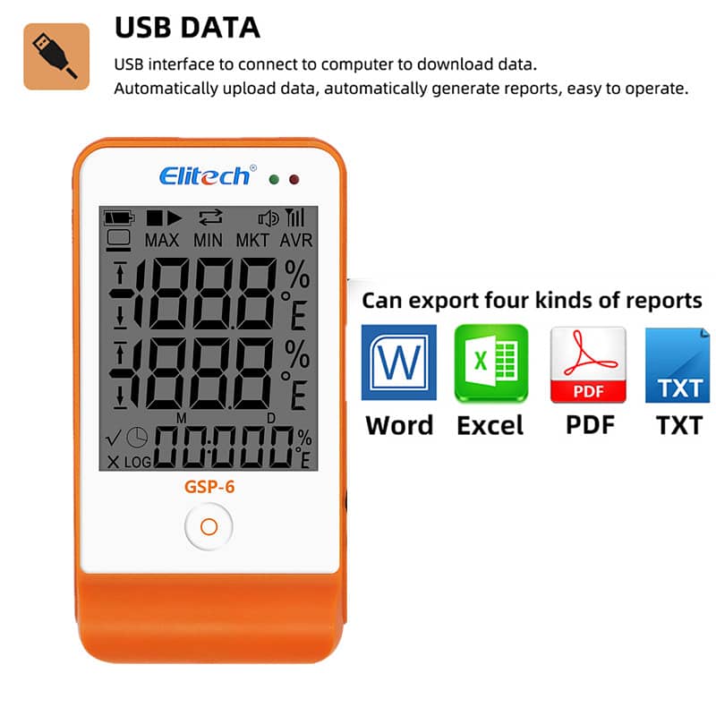 GSP6 Elitech Temperature And Humidity Data Logger In Pakistan 0