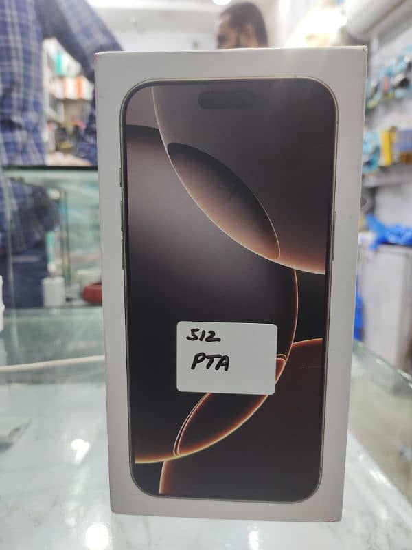 iPhone 16 pro max 512gb pta approved non active 0