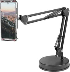 Adjustable double braced arms spring Mobile & Tablet Holder With base