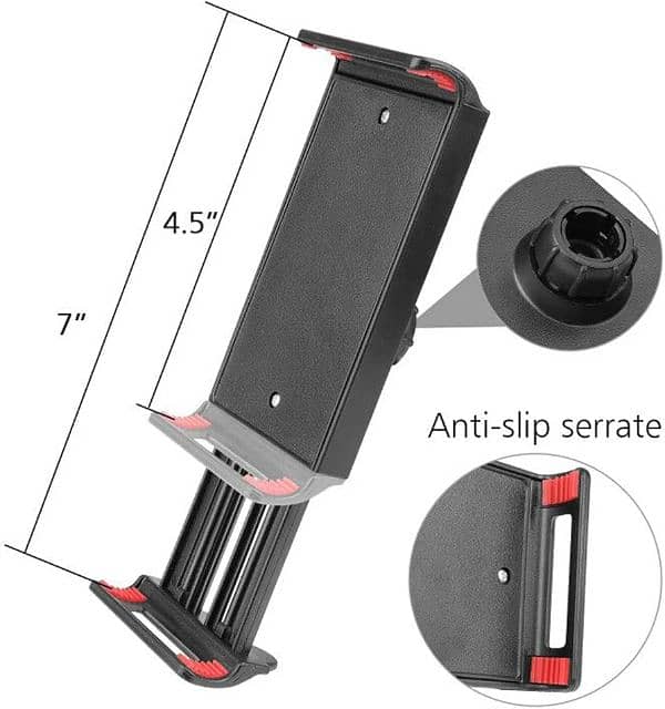 Adjustable double braced arms spring Mobile & Tablet Holder With base 3