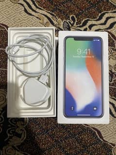 i phone x with original charger & box