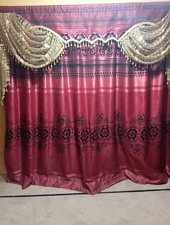 2 door and 1 big window curtains for sale