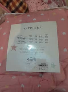 Sapphire baby cot set