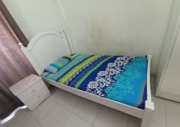 Single Bed With Side Table