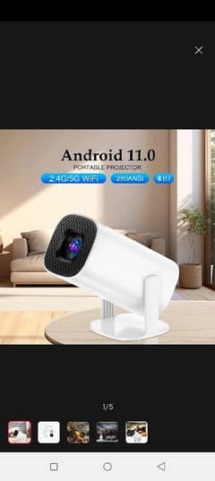 P30 Android Projector:4K Decoding, Dual-Band WiFi, and Bluetooth 5.0