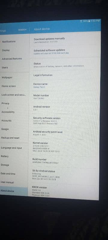 10 by 10 condition Galaxy tab E 4