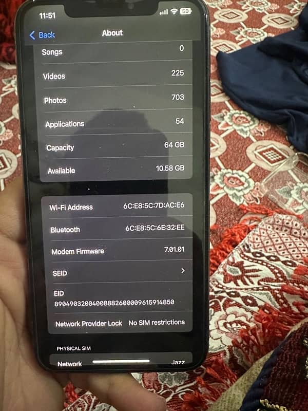 Iphone X Max 64 Gb PTA approved 4