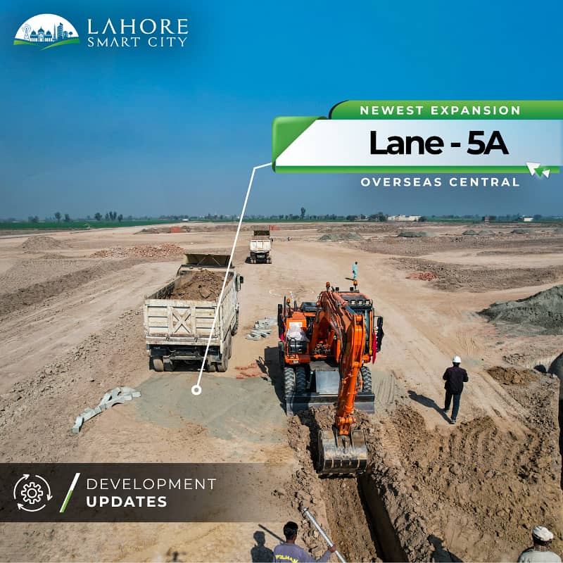 Best Location 7 Marla Overseas West Balloted Plot Available foe Sale in Lahore Smart City 12