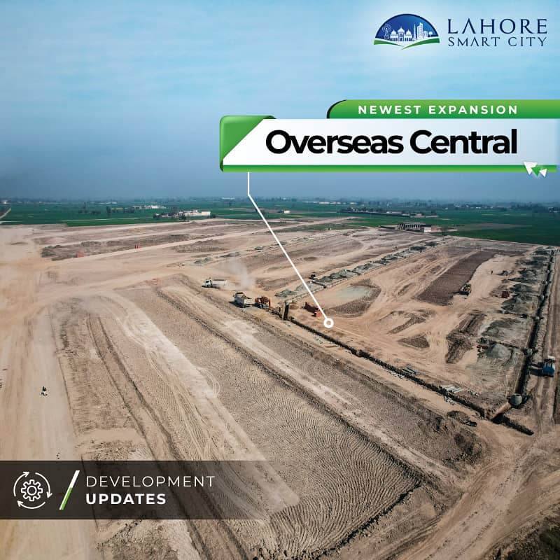 Best Location 7 Marla Overseas West Balloted Plot Available foe Sale in Lahore Smart City 10