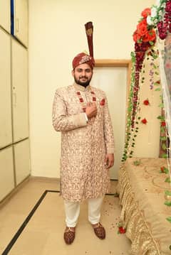 Sherwani for XL size man with Kula Khusa complete set Groom