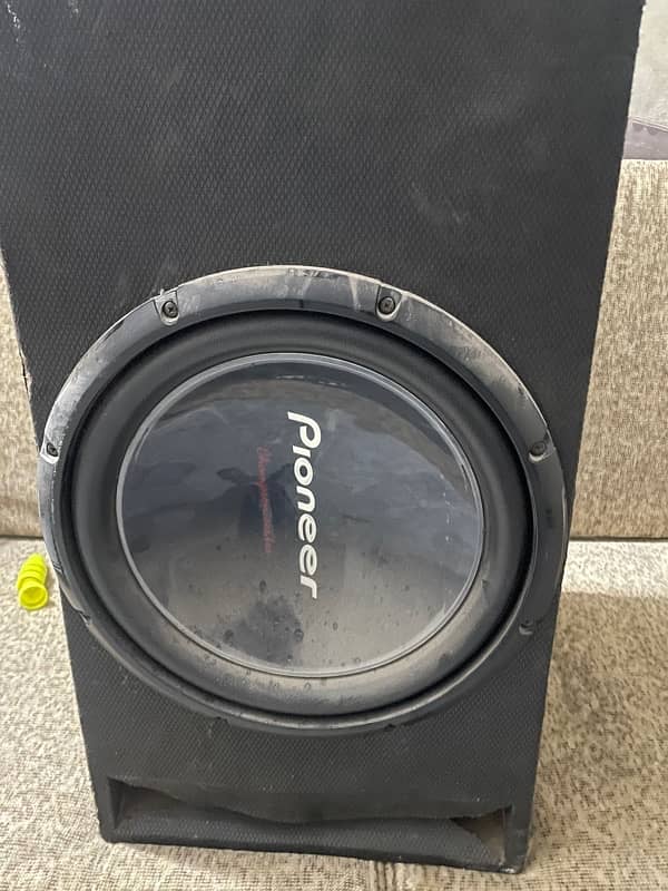 pioneer subwoofer with pioneer king speaker pair for sale 3