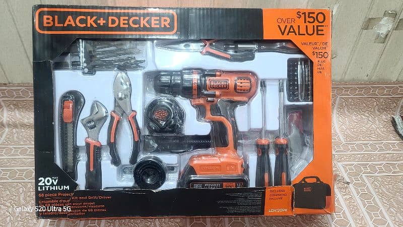 black+decker drill 20 v all home tools k sath daba pack japani genion 0