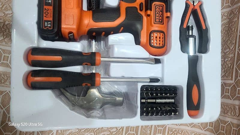 black+decker drill 20 v all home tools k sath daba pack japani genion 2