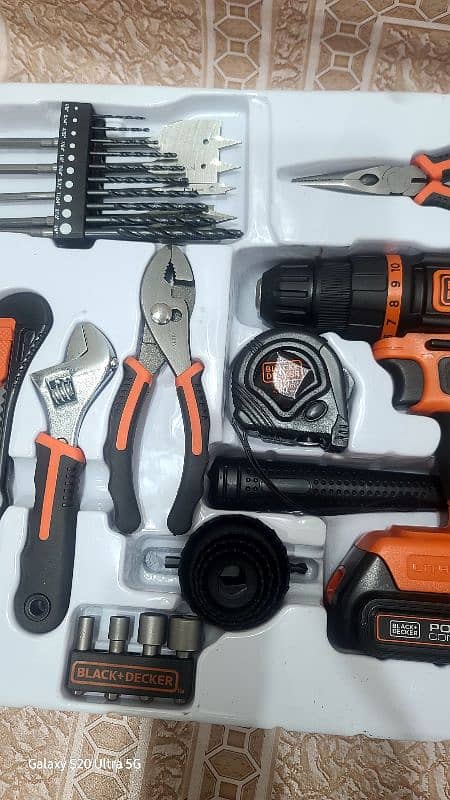 black+decker drill 20 v all home tools k sath daba pack japani genion 4