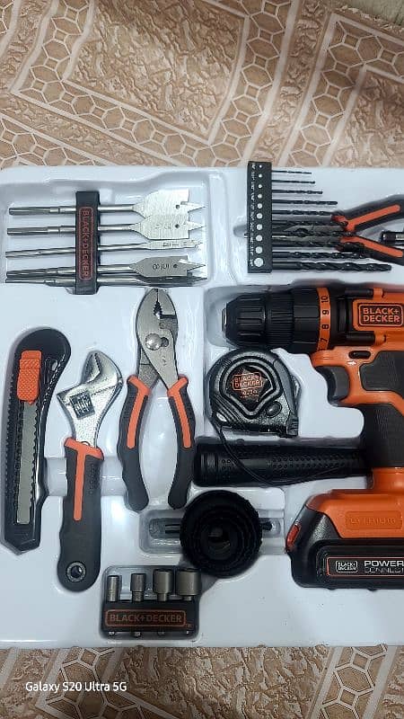 black+decker drill 20 v all home tools k sath daba pack japani genion 6