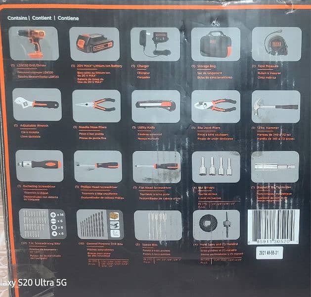 black+decker drill 20 v all home tools k sath daba pack japani genion 10