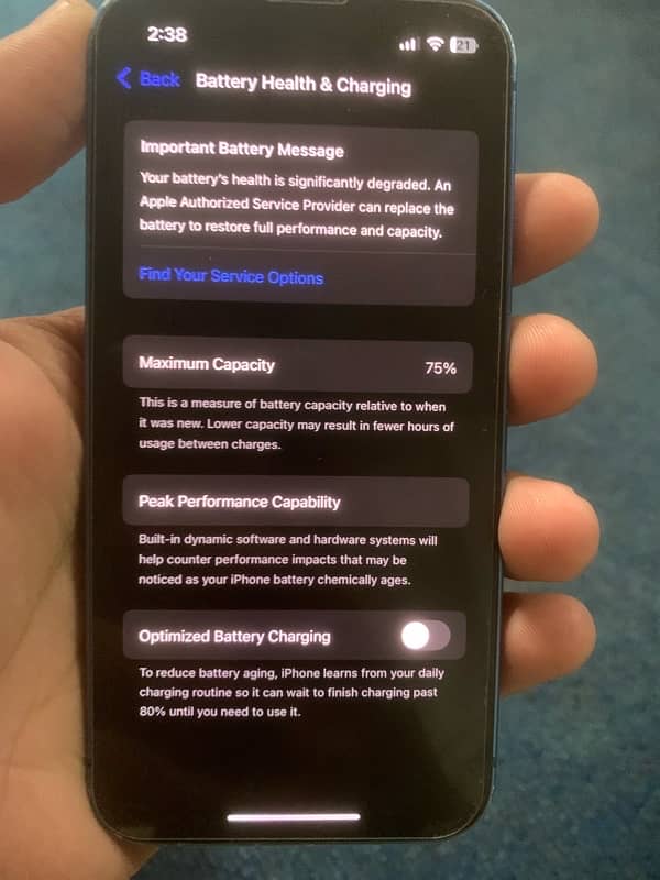 iPhone 13mini FU 75% battery health 6