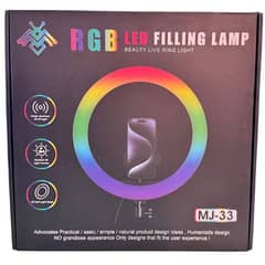 MJ-33 RGB LED Studio Ring Light – Professional Lighting