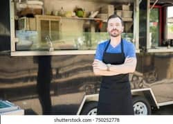 Fast Food Chef for food Cart