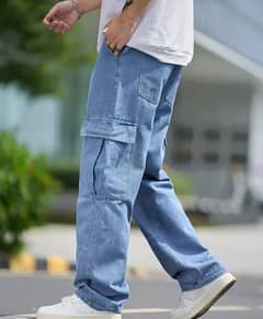 Baggy cargo jeans for men (premium quality) unisex